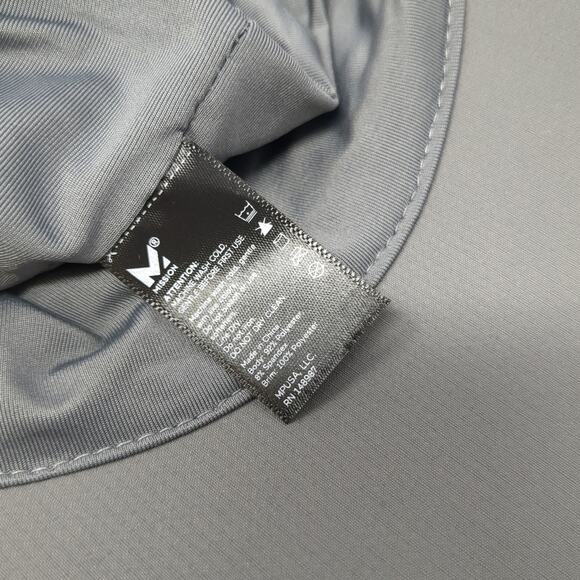 Mission Fitted Sun Visor Hat Solid Gray One Size Stretch Outdoor - Picture 10 of 10